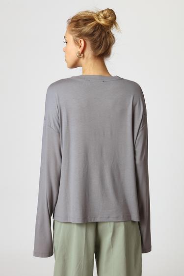 Uzun Kollu Oversize Tshirt
