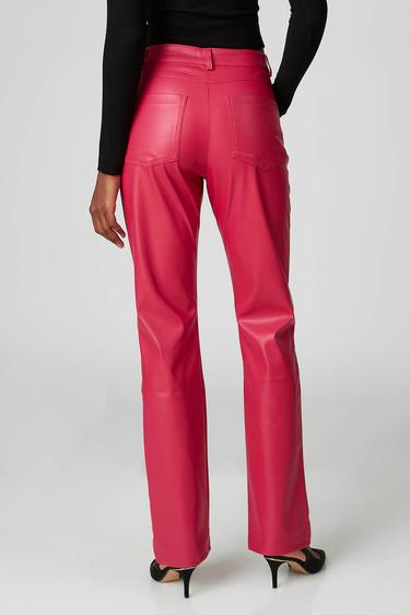  Straight Deri Pantolon