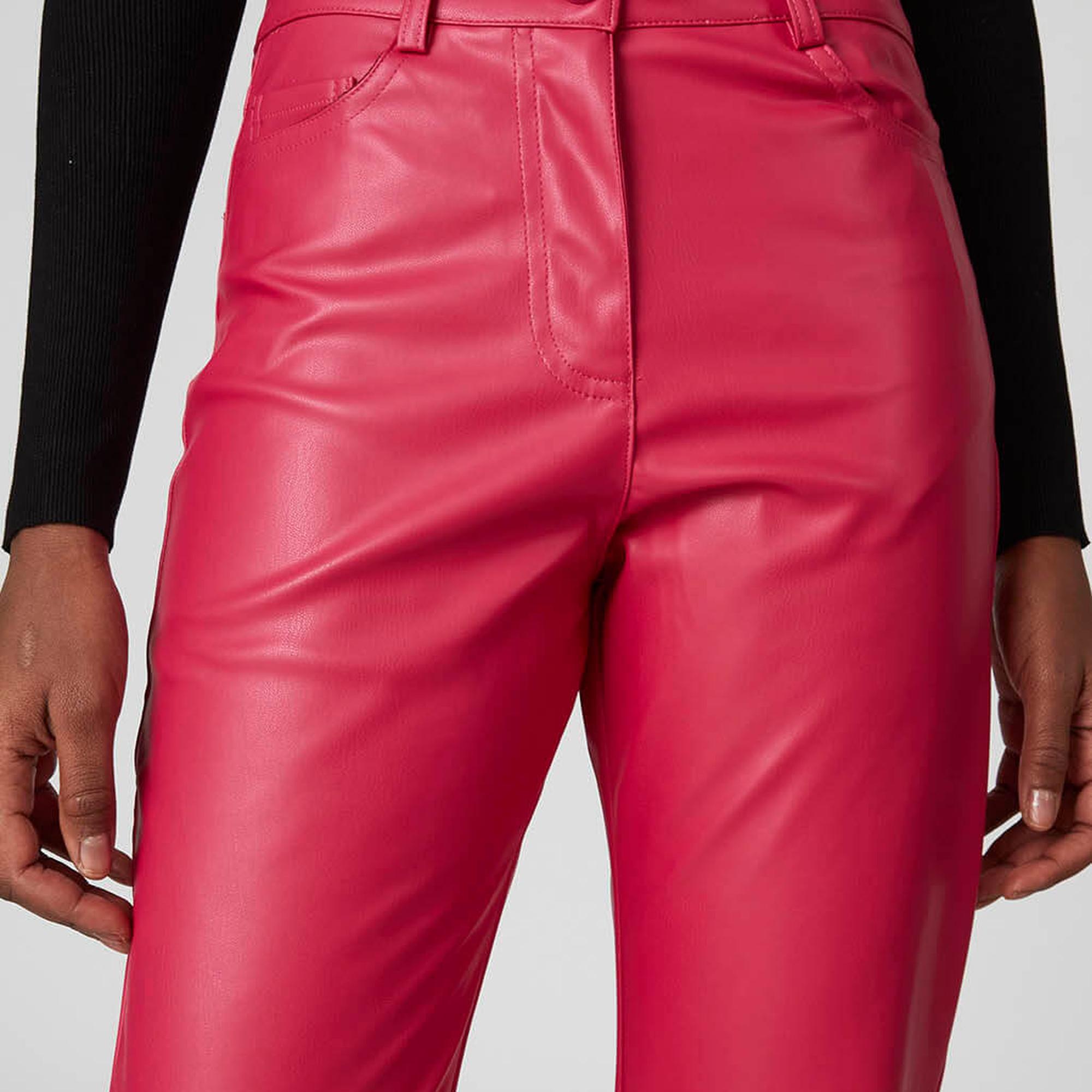 Straight Deri Pantolon