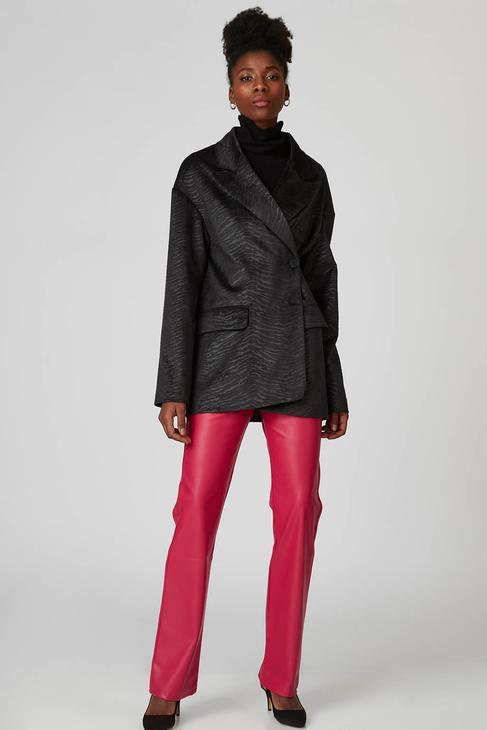  Straight Deri Pantolon