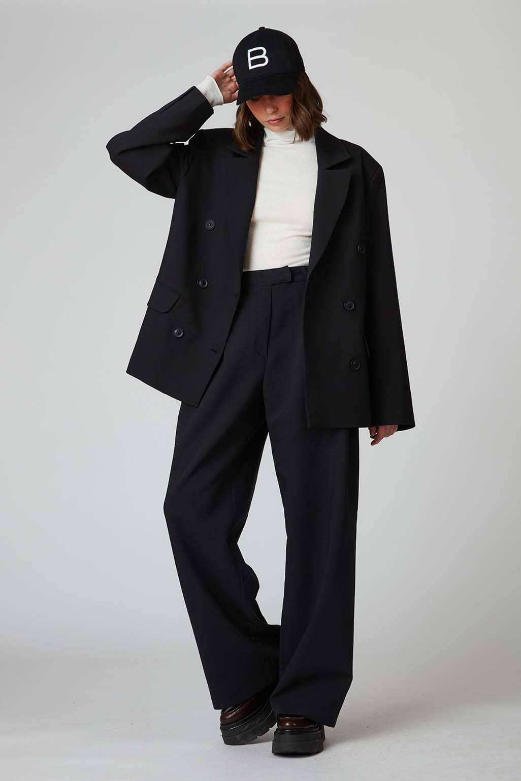  Kruvaze Oversize Ceket