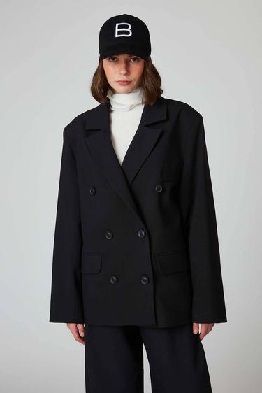  Kruvaze Oversize Ceket