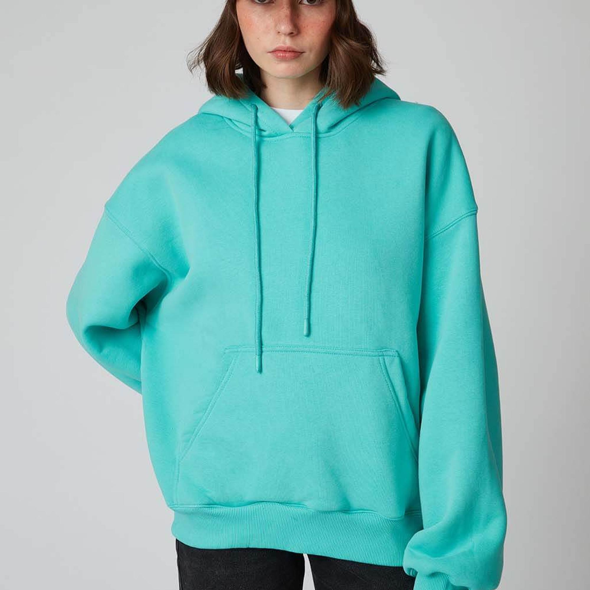 Baskılı Kapşonlu Sweatshirt