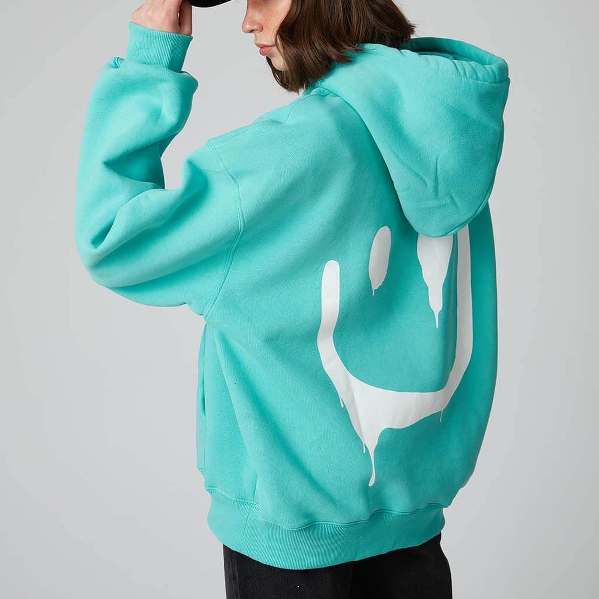 Baskılı Kapşonlu Sweatshirt