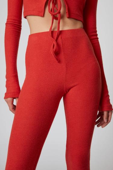  Örme İspanyol Tayt