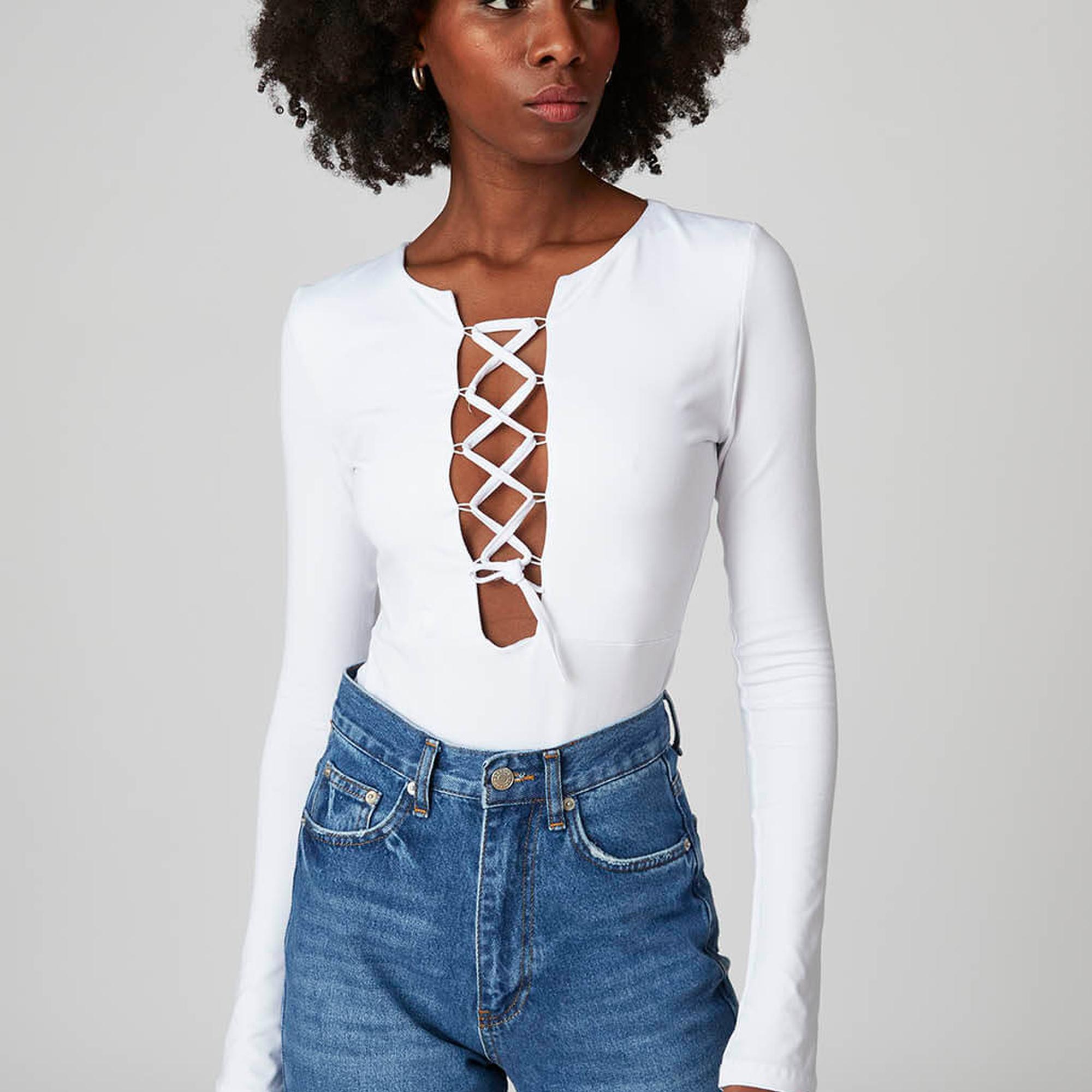 Bağcık Detaylı Bodysuit