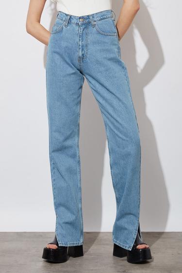  Yırtmaçlı Relaxed Jean