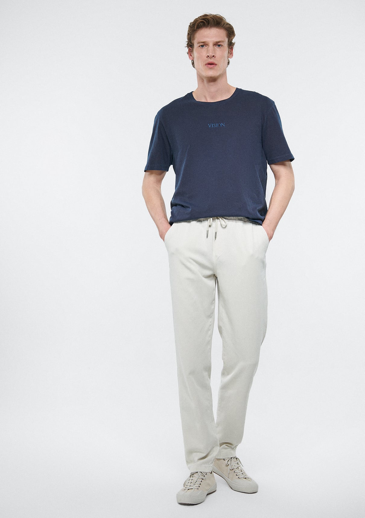  Mavi Bej Jogger Pantolon 0010168-70144