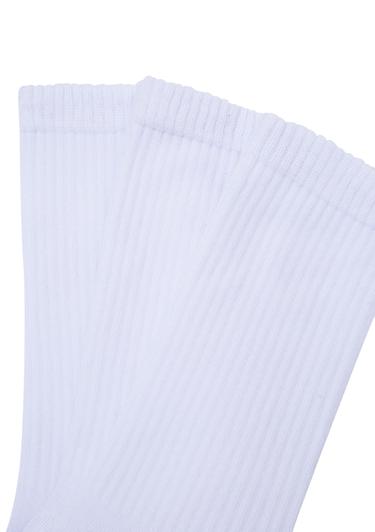  Mavi 3lü Beyaz Soket Çorap 0911173-620