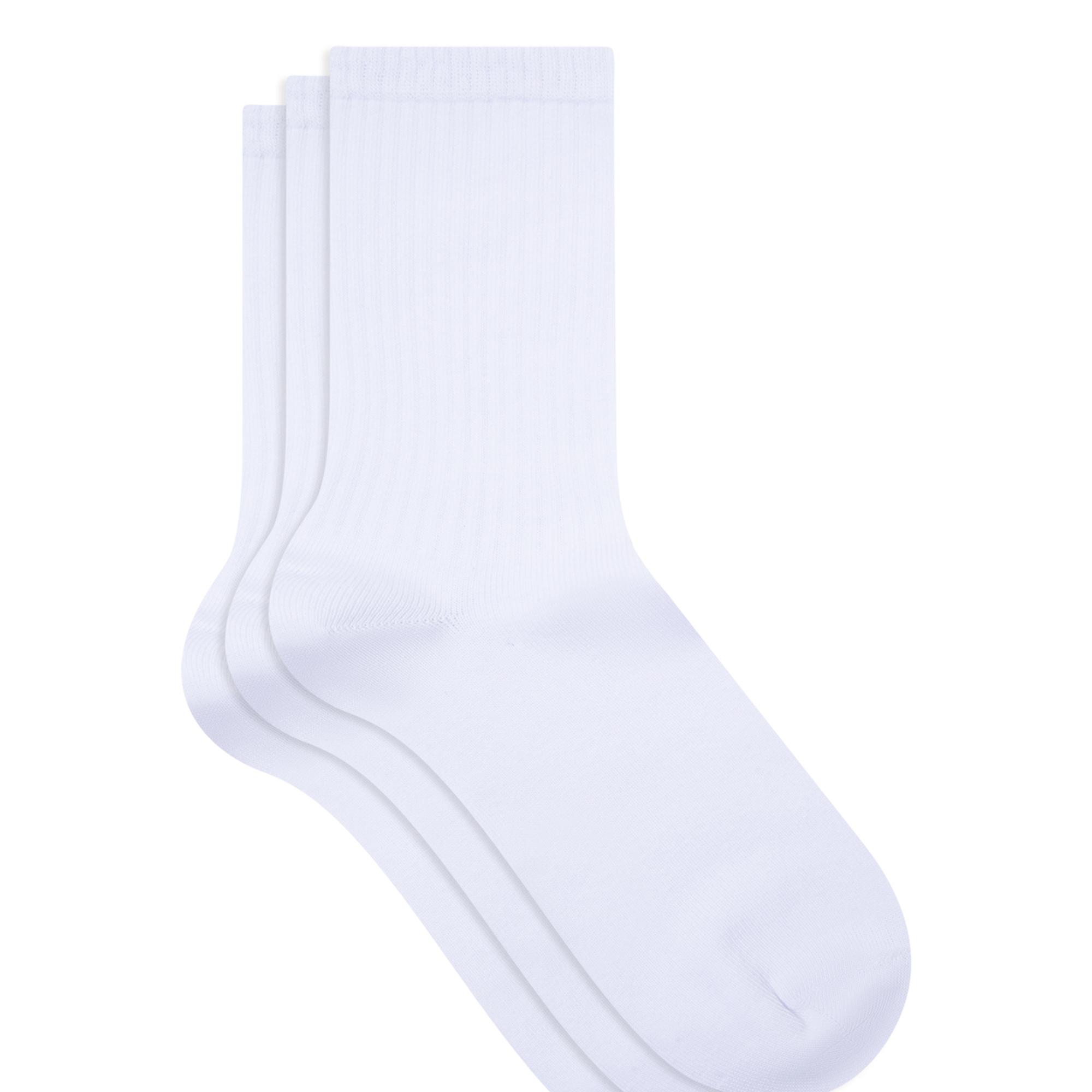 Mavi 3lü Beyaz Soket Çorap 0911173-620