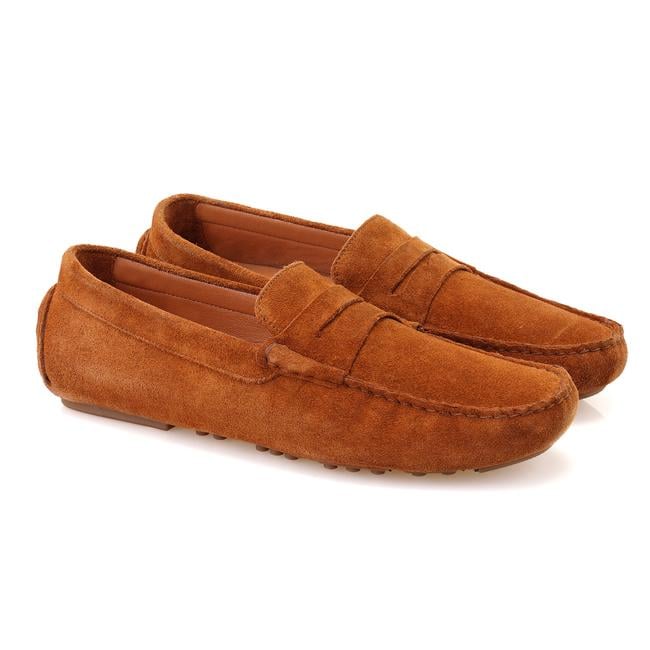  Akira Taba Erkek Süet Deri Loafer