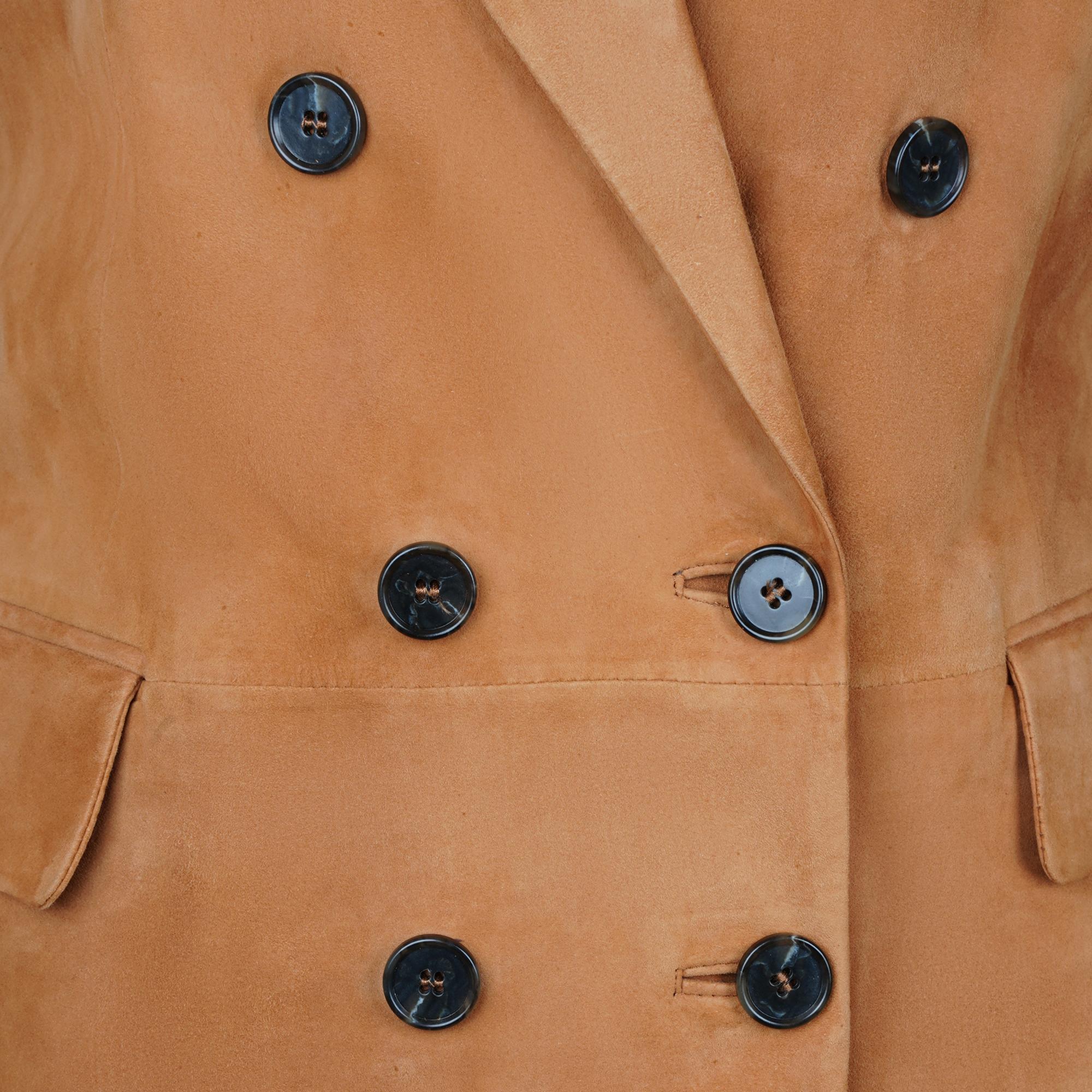 Jolanda Konyak Kadın Süet Deri Blazer Ceket