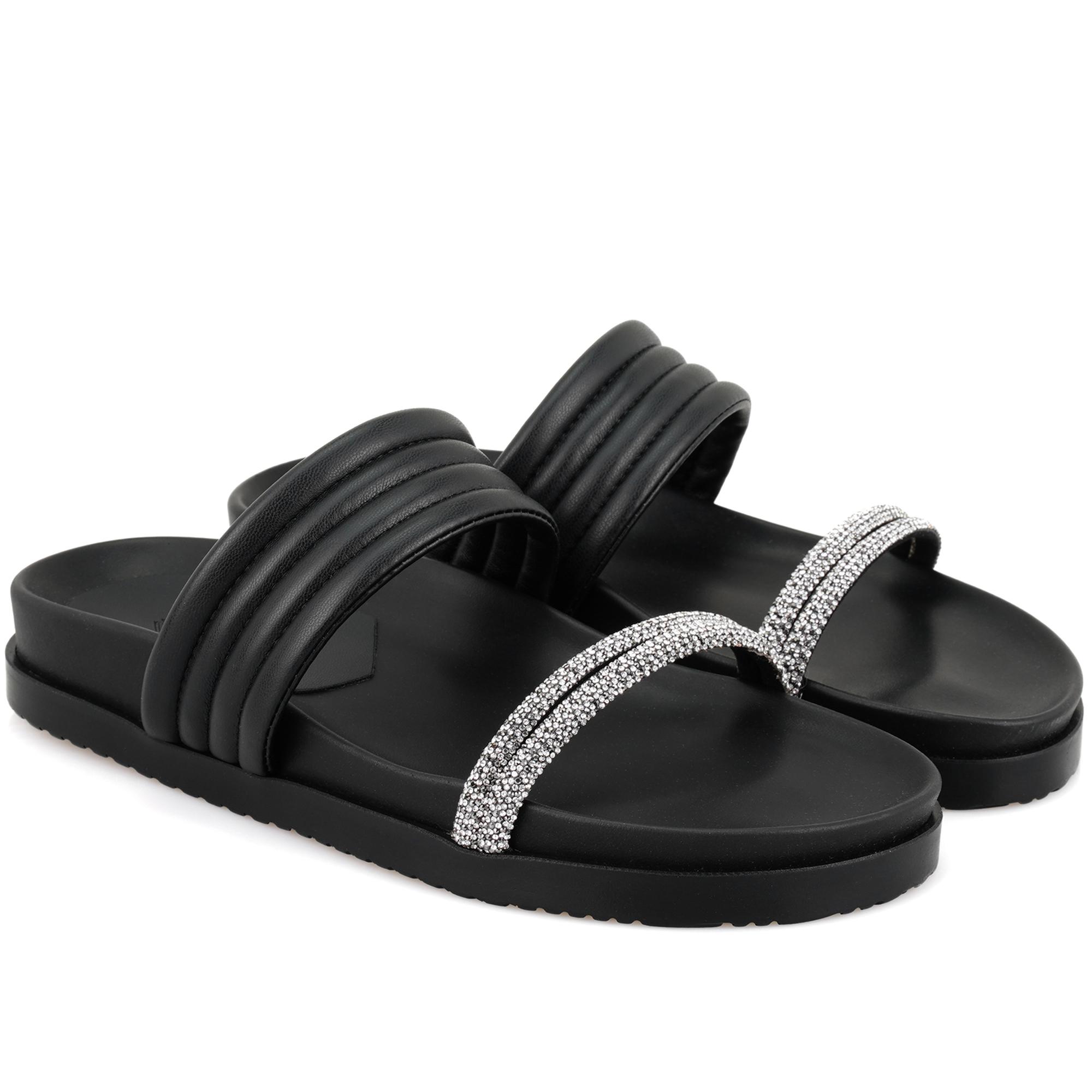 Emilo Siyah Kadın DesaComfort Tabanlı Terlik