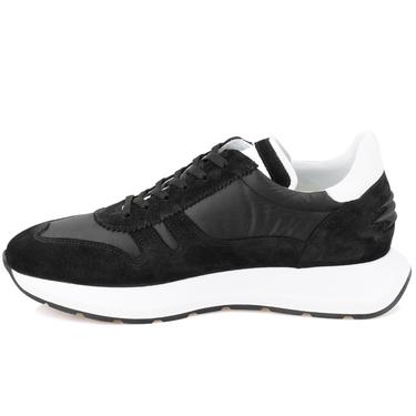  Destine Siyah Erkek Spor Süet Deri Ayakkabı