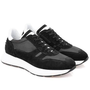  Destine Siyah Erkek Spor Süet Deri Ayakkabı