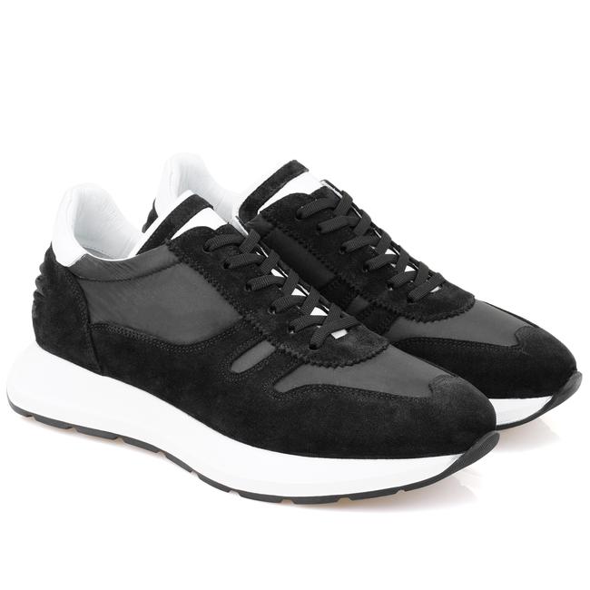  Destine Siyah Erkek Spor Süet Deri Ayakkabı