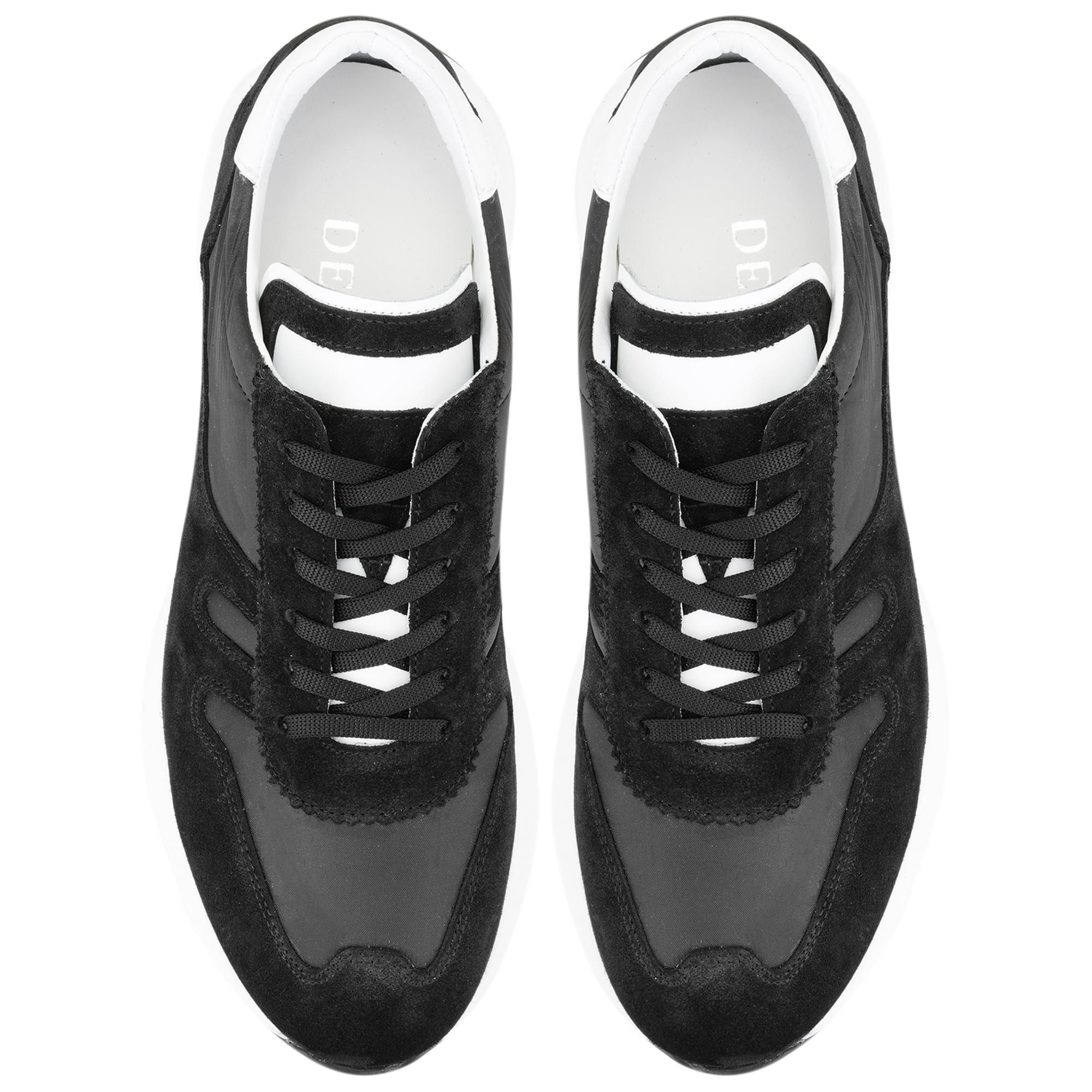 Destine Siyah Erkek Spor Süet Deri Ayakkabı