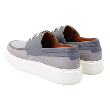  Elania Gri Erkek Deri Günlük Ayakkabı