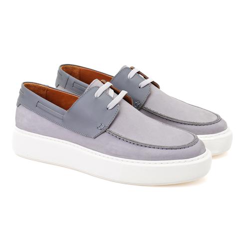  Elania Gri Erkek Deri Günlük Ayakkabı