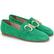 Kadın Yeşil Süet Deri Loafer
