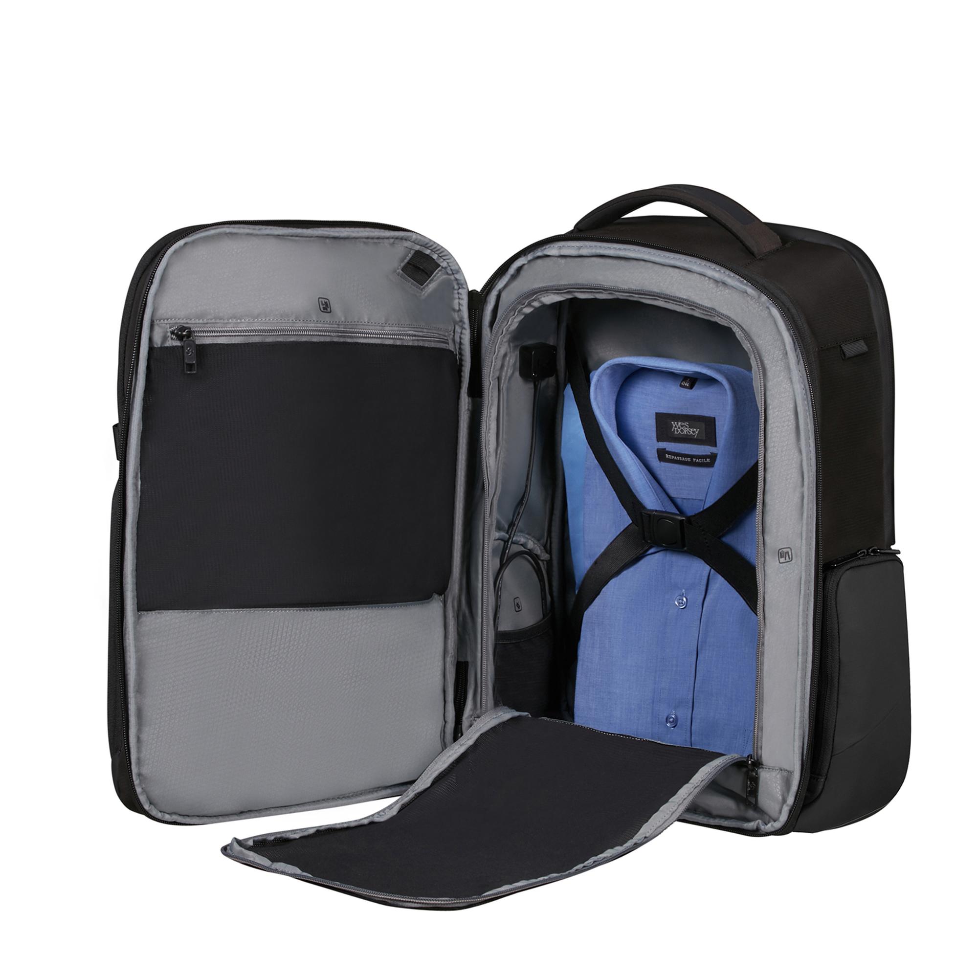 Samsonite Siyah Biz2go - Körüklü Sırt Çantası 17.3" Overnıght