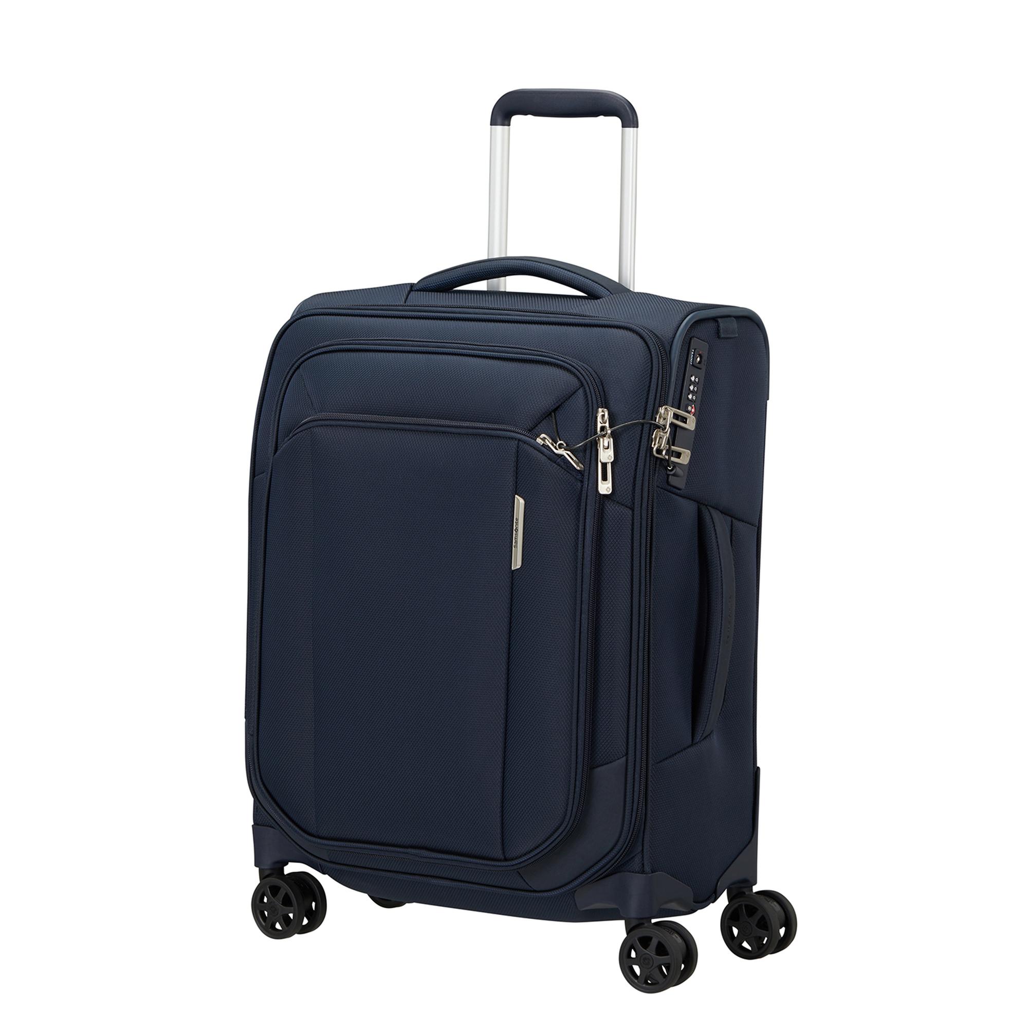 Samsonite Lacivert Spinner Respark 4 Tekerlekli 55 cm Kabin Boy Valiz