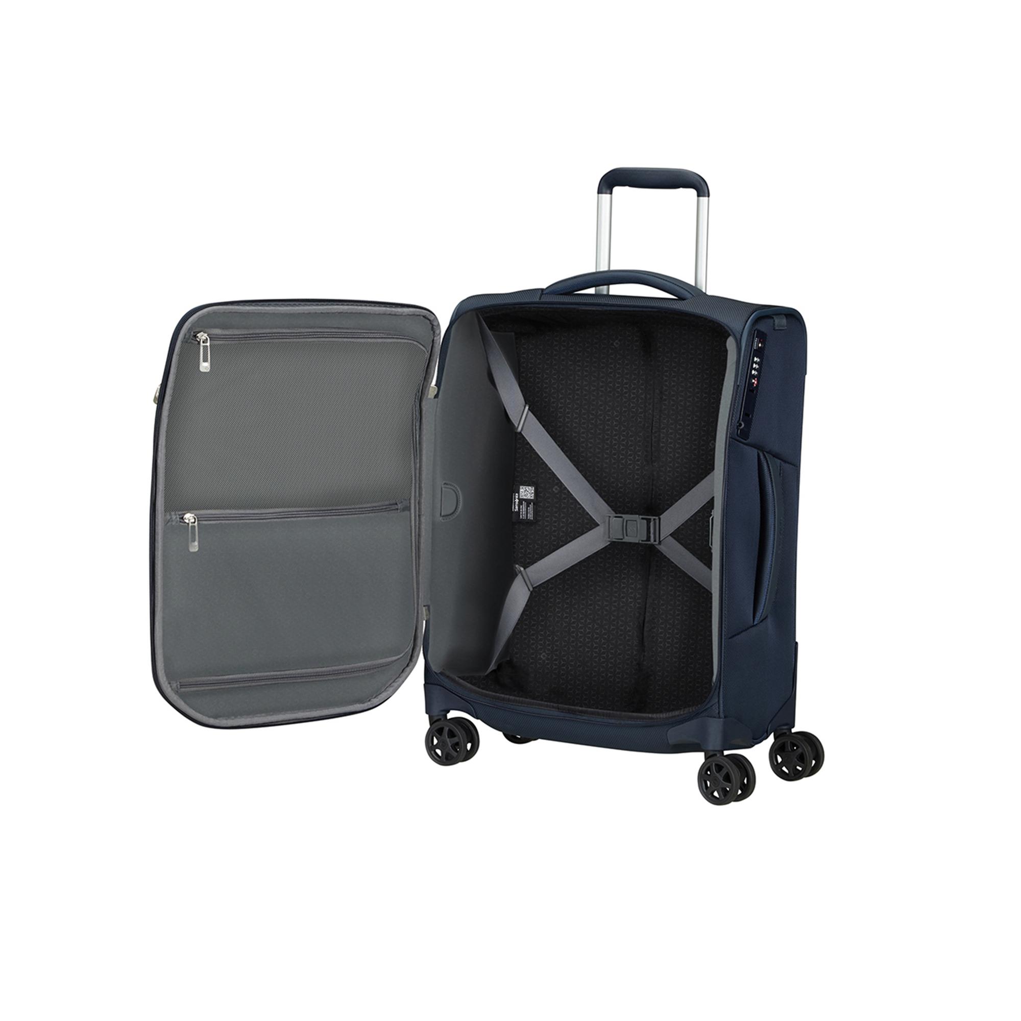 Samsonite Lacivert Spinner Respark 4 Tekerlekli 55 cm Kabin Boy Valiz