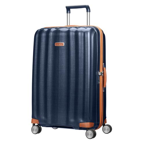  Samsonite Lacivert Lite Cube Dlx - 4 Tekerlekli 76 cm Büyük Boy Spinner Valiz