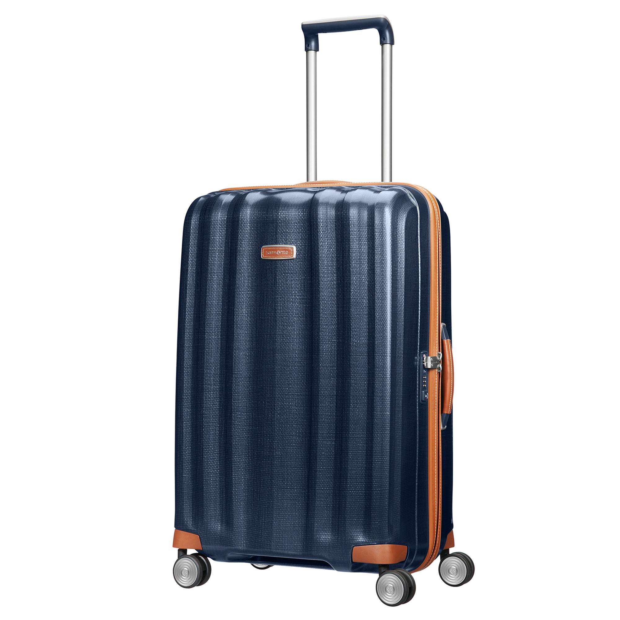 Samsonite Lacivert Lite Cube Dlx - 4 Tekerlekli 76 cm Büyük Boy Spinner Valiz