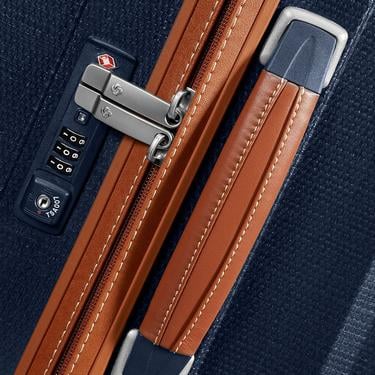  Samsonite Lacivert Lite Cube Dlx - 4 Tekerlekli 76 cm Büyük Boy Spinner Valiz