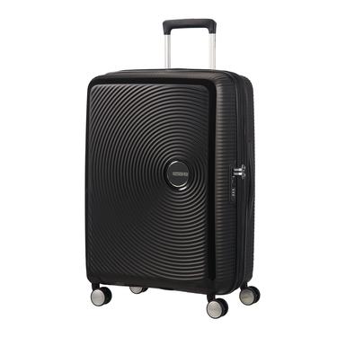  American Tourister Siyah Soundbox - 67 cm Orta Boy Sert Valiz