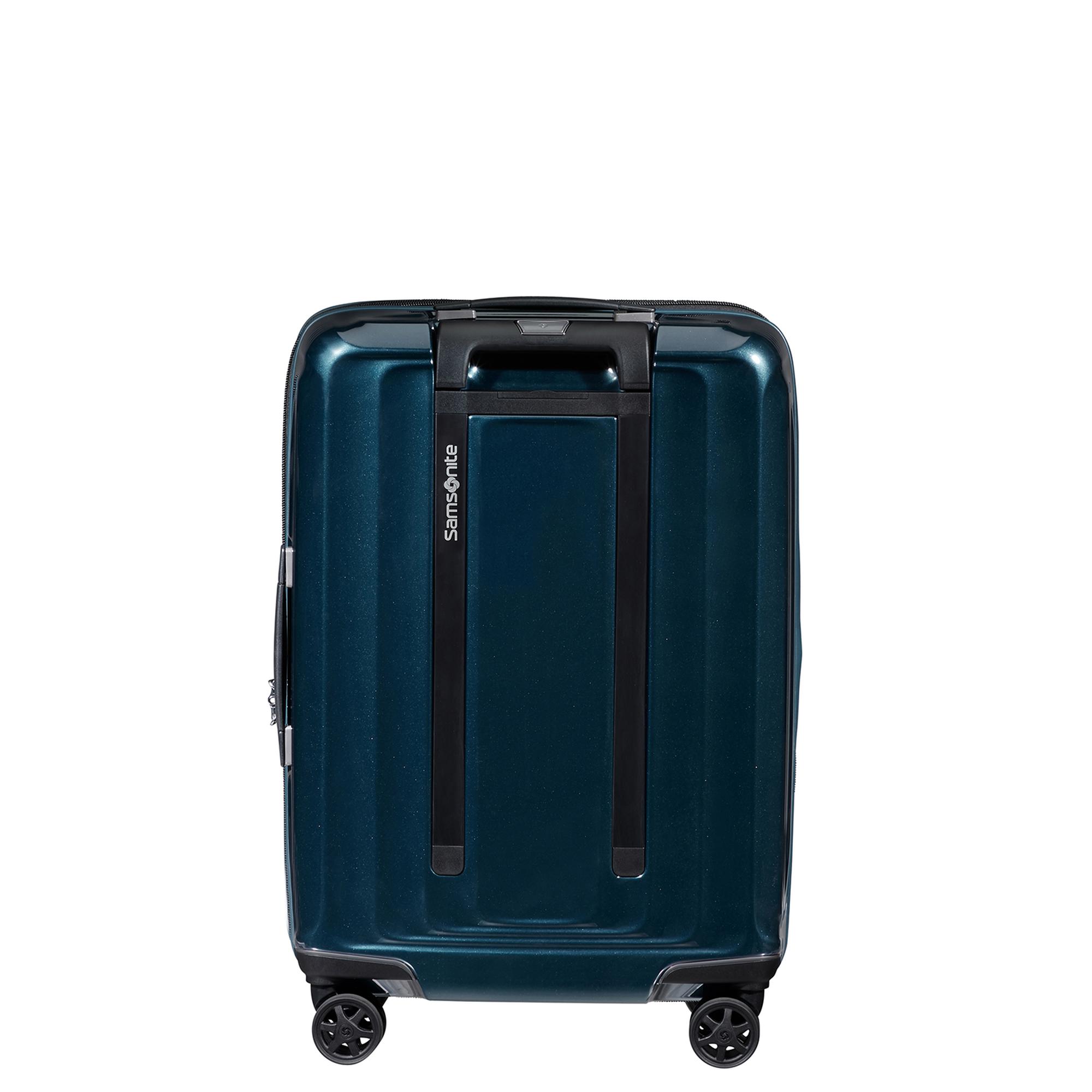 Samsonite Lacivert Spinner Nuon Körüklü 4 Tekerlekli 55 cm Kabin Boy Valiz