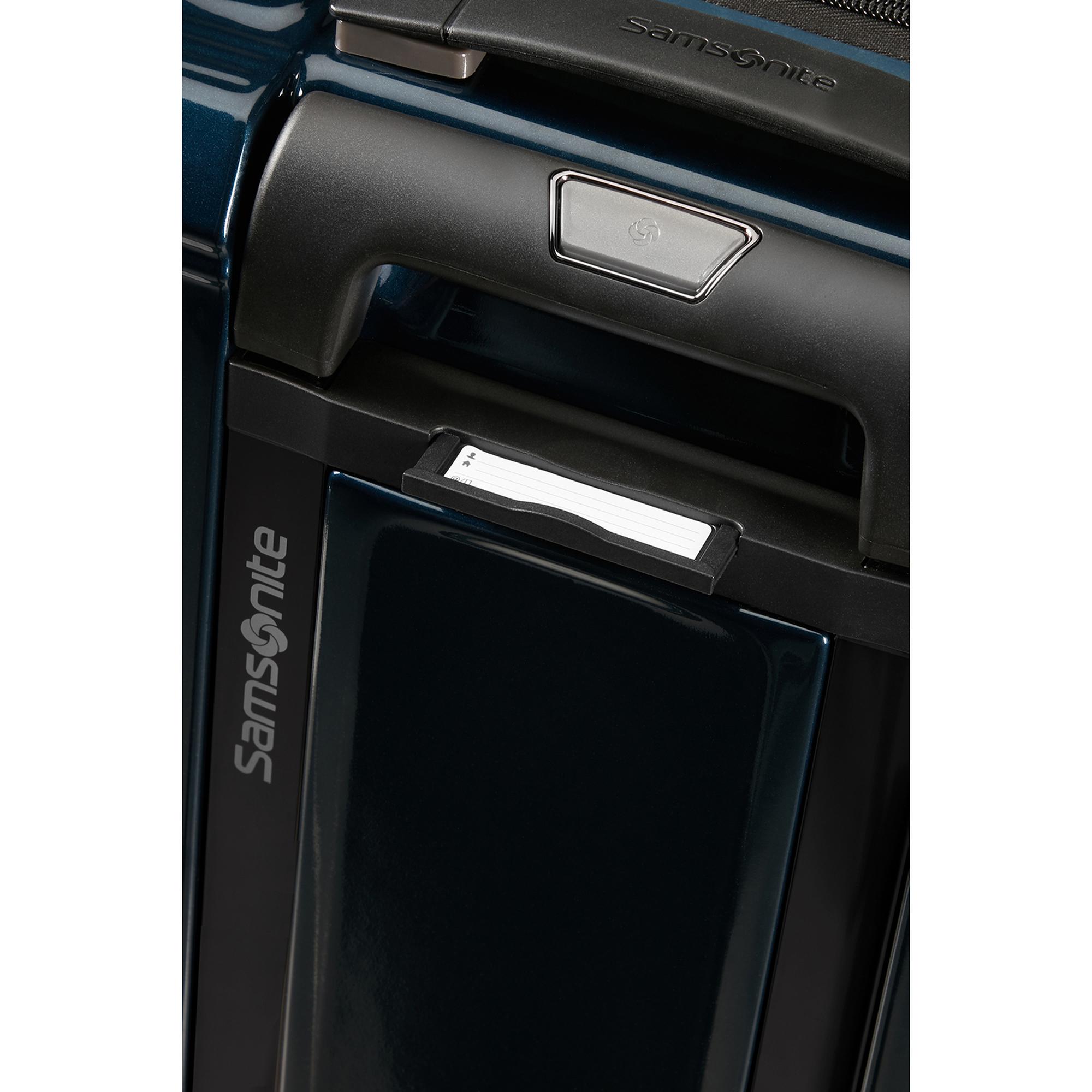 Samsonite Lacivert Spinner Nuon Körüklü 4 Tekerlekli 55 cm Kabin Boy Valiz