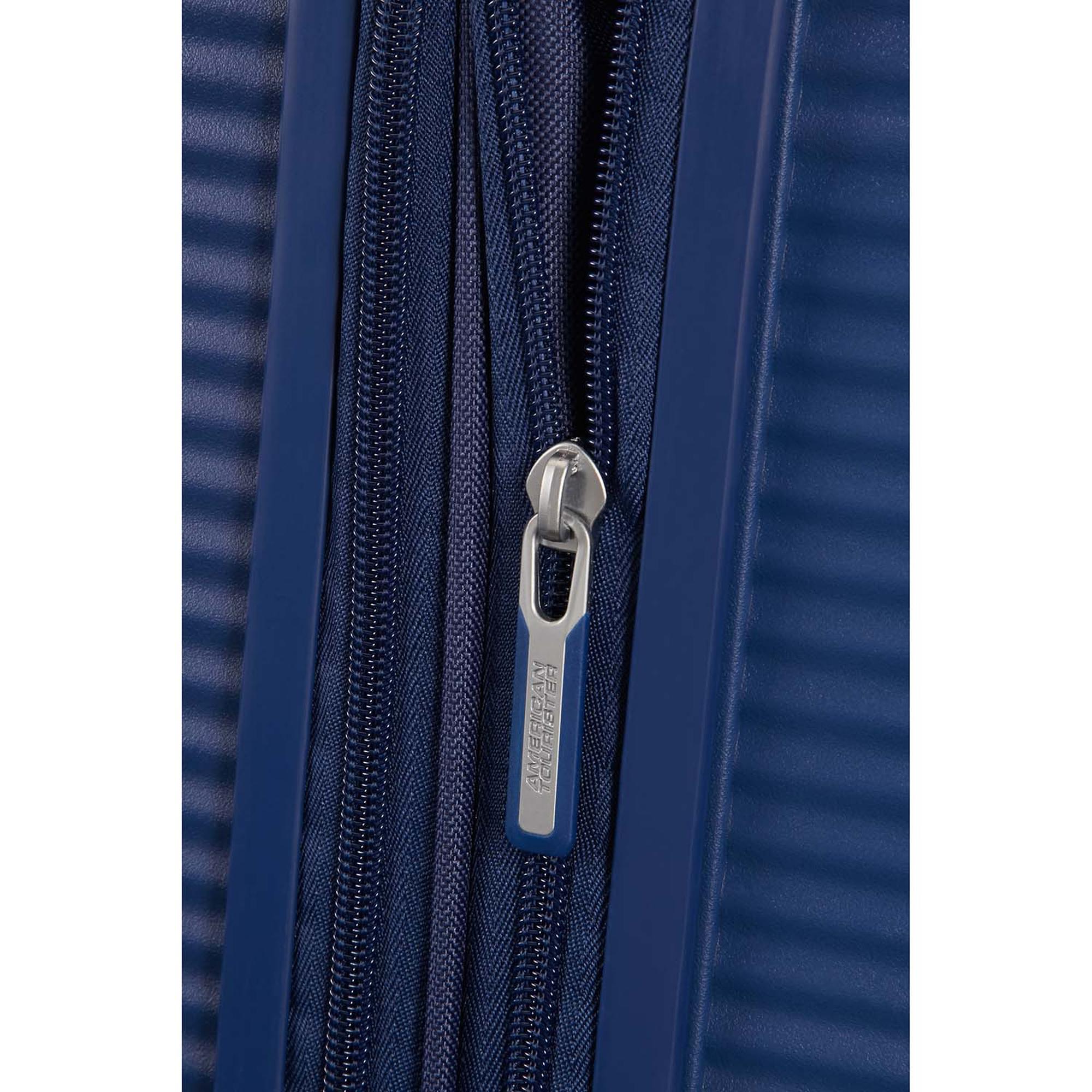 American Tourister Lacivert Soundbox - 77 cm Büyük Sert Valiz