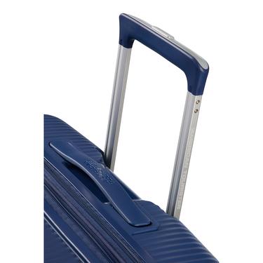  American Tourister Lacivert Soundbox - 77 cm Büyük Sert Valiz