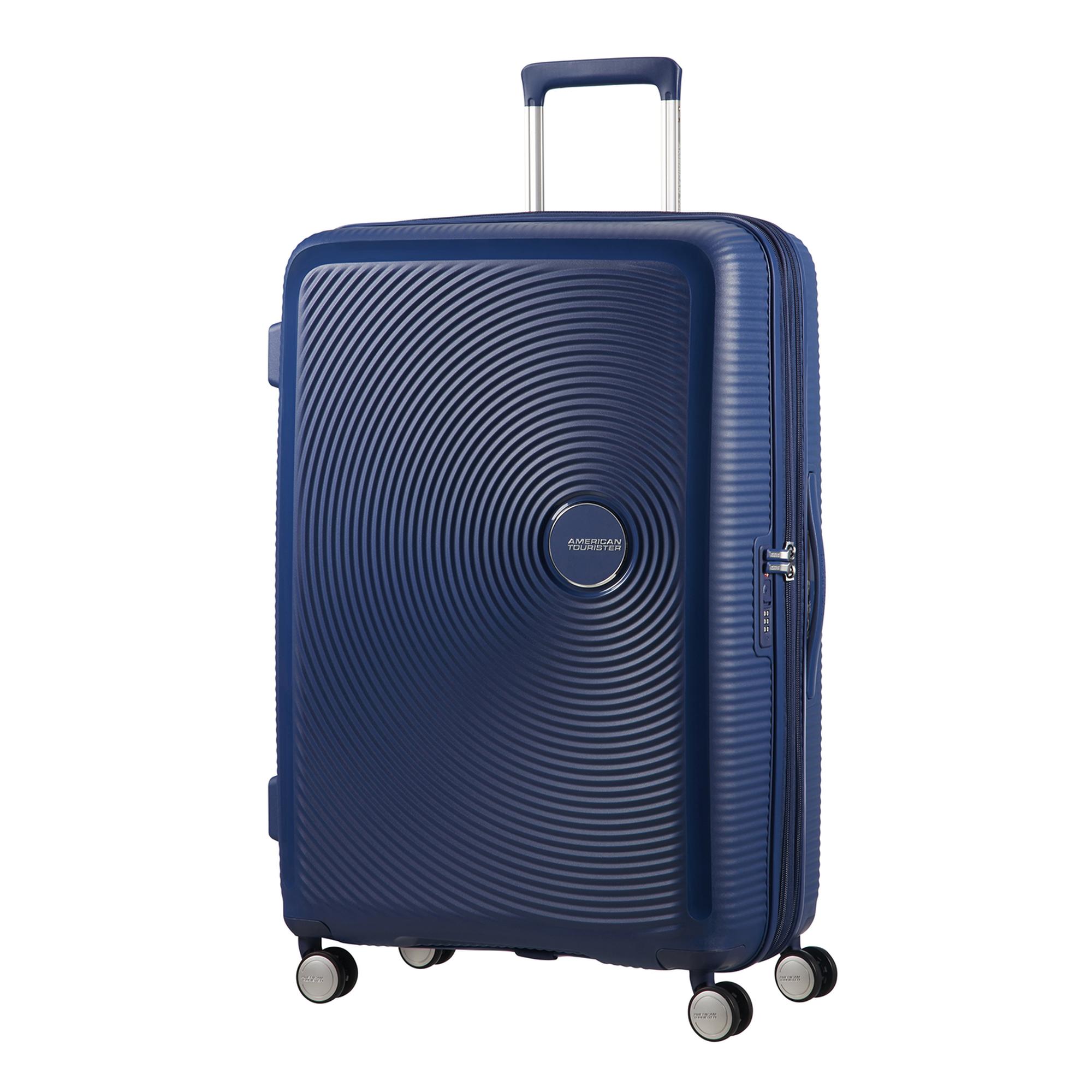 American Tourister Lacivert Soundbox - 77 cm Büyük Sert Valiz