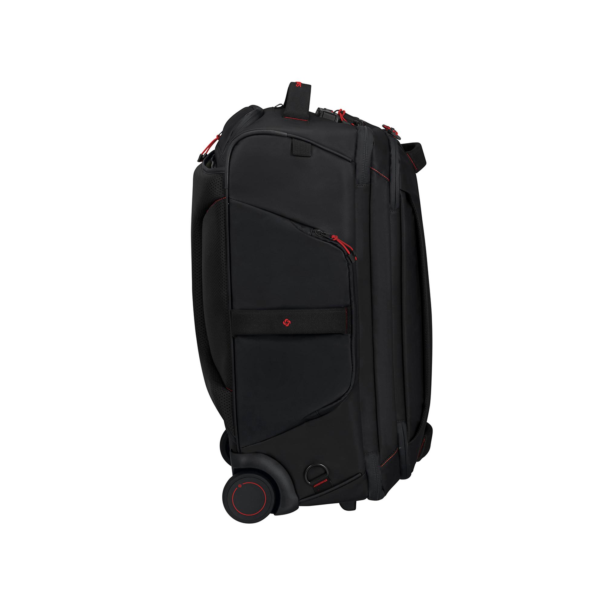 Samsonite Siyah Ecodiver - 2 Tekerlekli Duffle 55 cm Kabin Boy Valiz 15.6"