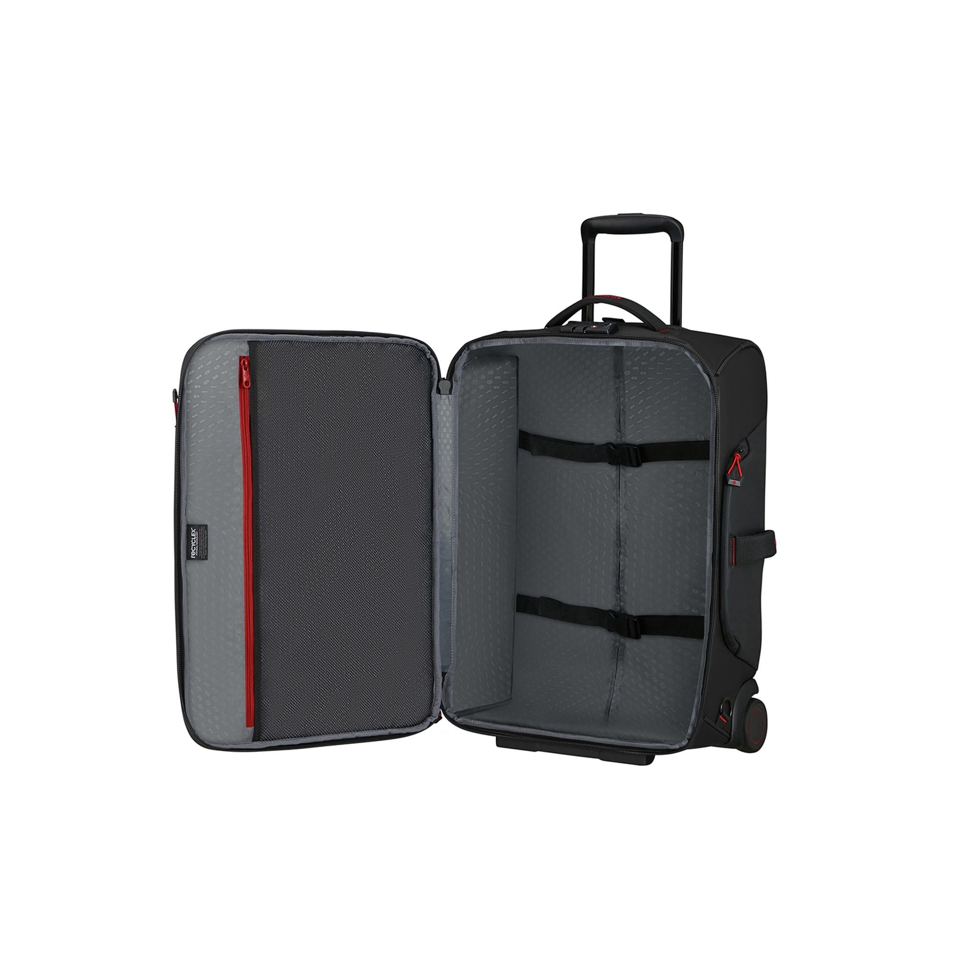Samsonite Siyah Ecodiver - 2 Tekerlekli Duffle 55 cm Kabin Boy Valiz 15.6"