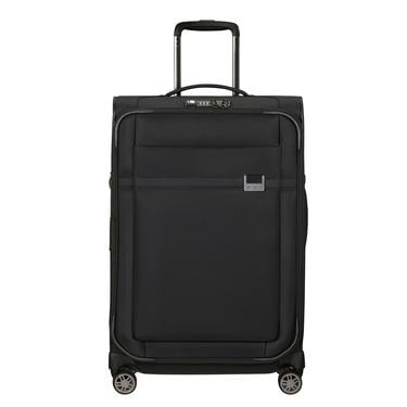  Samsonite Siyah Aırea - 4 Tekerlekli Spinner Körüklü Orta Boy Valiz 67 Cm