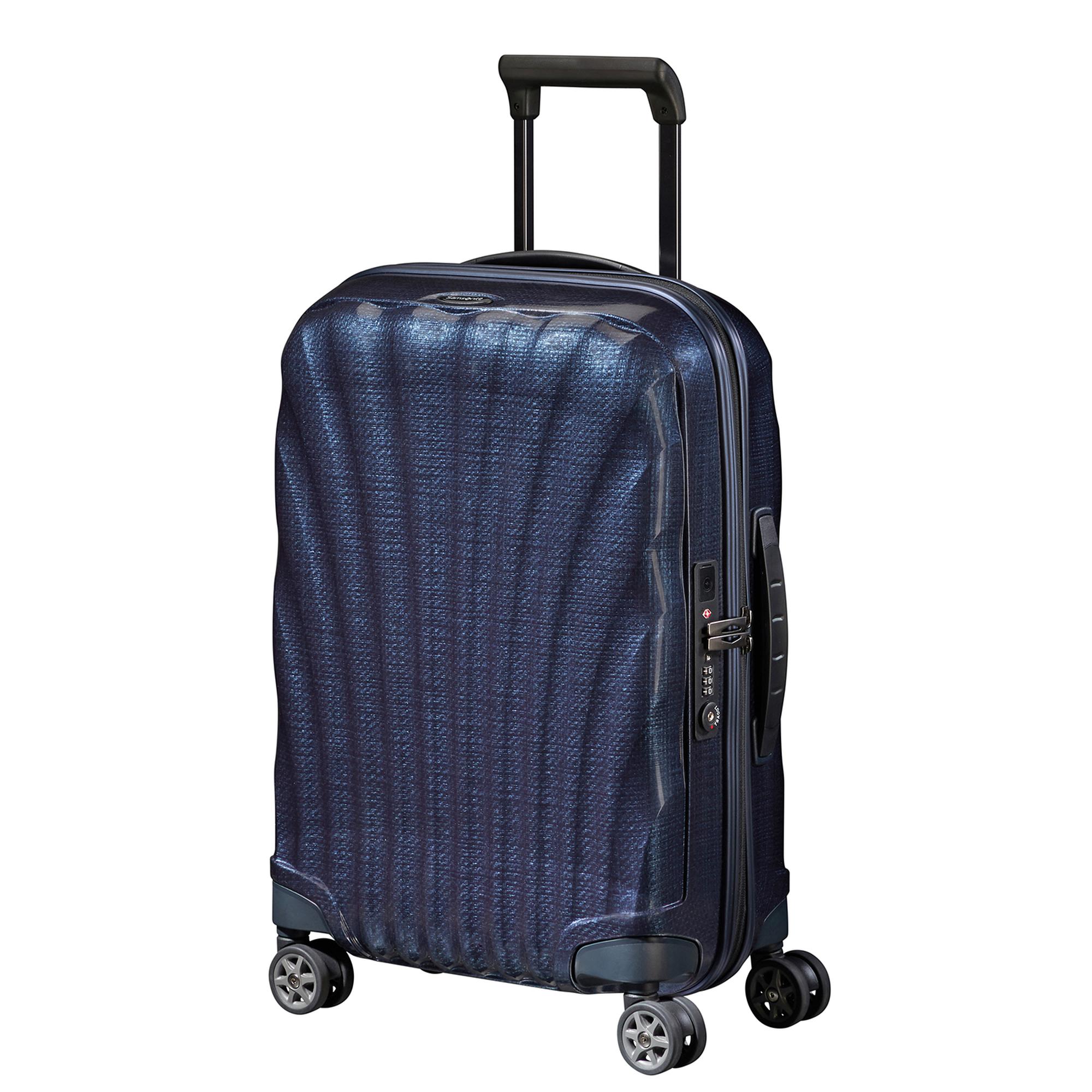 Samsonite Lacivert C-Lite - Spinner 4 Tekerlekli Körüklü Kabin Boy Valiz 55cm