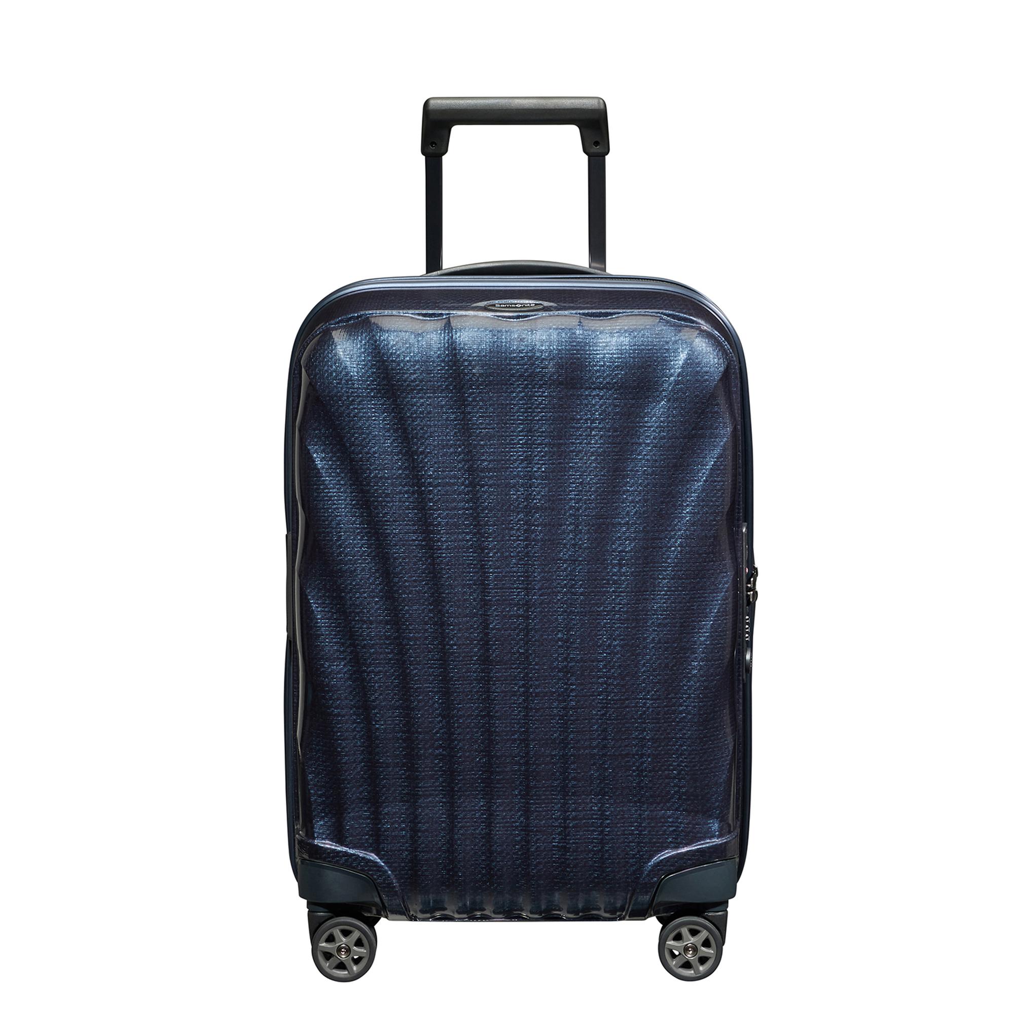Samsonite Lacivert C-Lite - Spinner 4 Tekerlekli Körüklü Kabin Boy Valiz 55cm