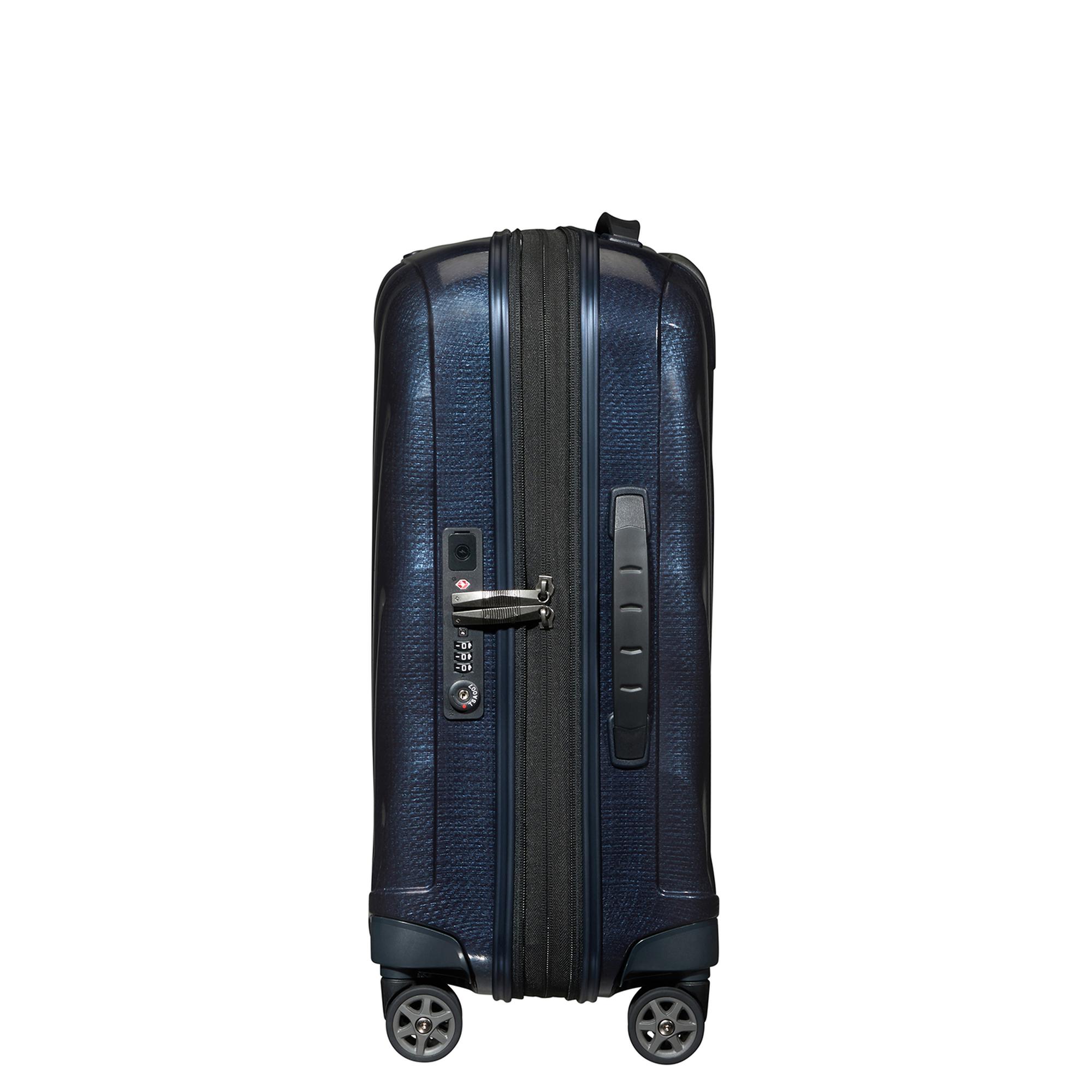 Samsonite Lacivert C-Lite - Spinner 4 Tekerlekli Körüklü Kabin Boy Valiz 55cm