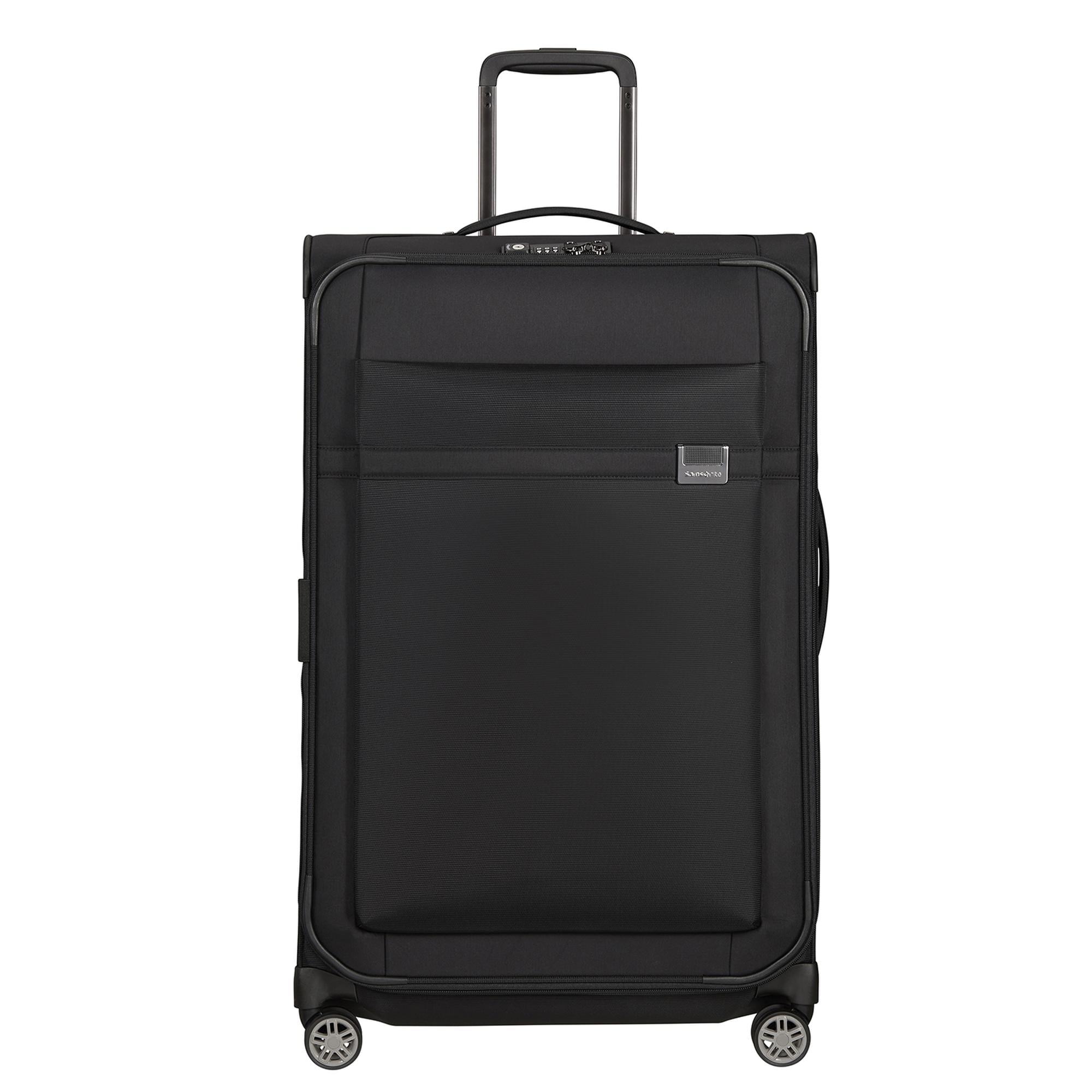 Samsonite Siyah Aırea - 4 Tekerlekli Spinner Körüklü Büyük Boy Valiz 78 Cm