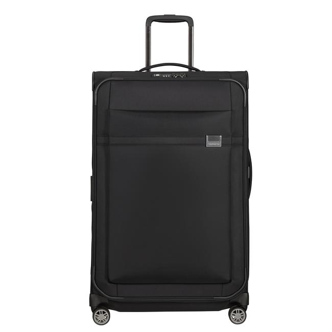  Samsonite Siyah Aırea - 4 Tekerlekli Spinner Körüklü Büyük Boy Valiz 78 Cm