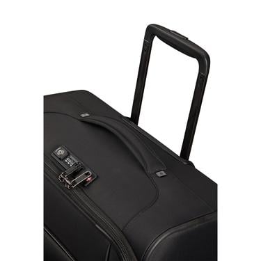  Samsonite Siyah Aırea - 4 Tekerlekli Spinner Körüklü Büyük Boy Valiz 78 Cm