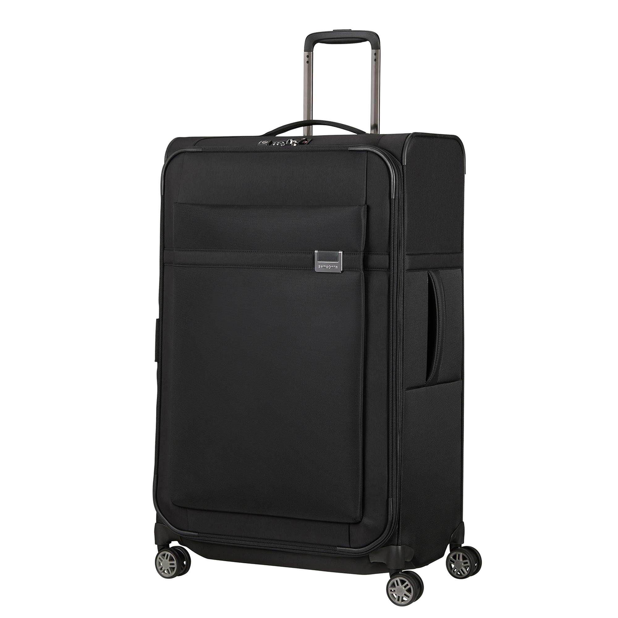 Samsonite Siyah Aırea - 4 Tekerlekli Spinner Körüklü Büyük Boy Valiz 78 Cm