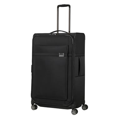  Samsonite Siyah Aırea - 4 Tekerlekli Spinner Körüklü Büyük Boy Valiz 78 Cm