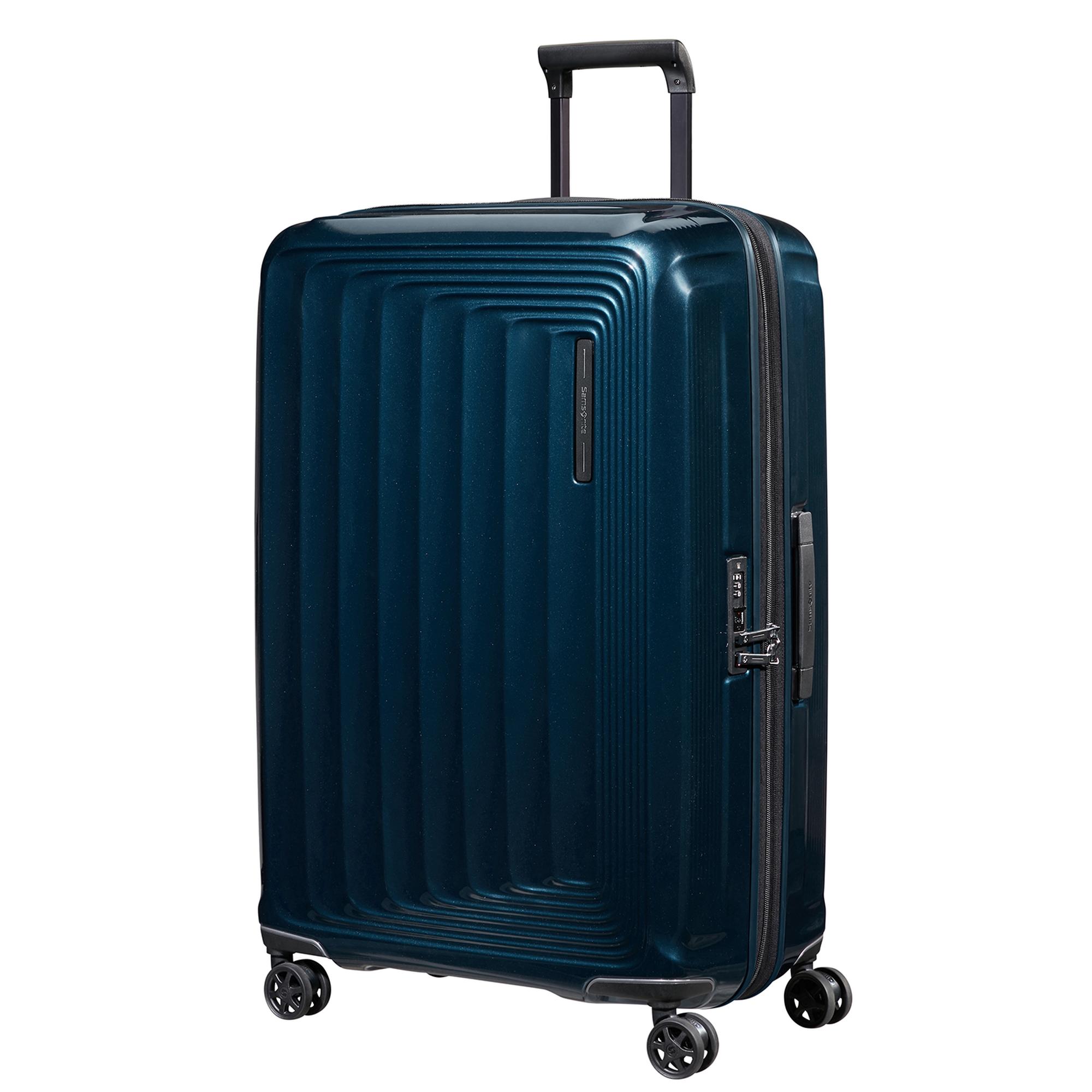 Samsonite Lacivert Spinner Nuon 4 Tekerlekli 75 cm Büyük Boy Valiz