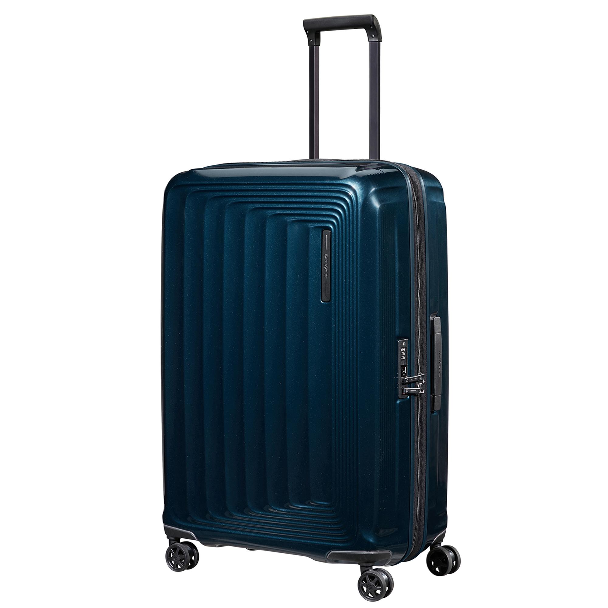 Samsonite Lacivert Spinner Nuon 4 Tekerlekli 75 cm Büyük Boy Valiz