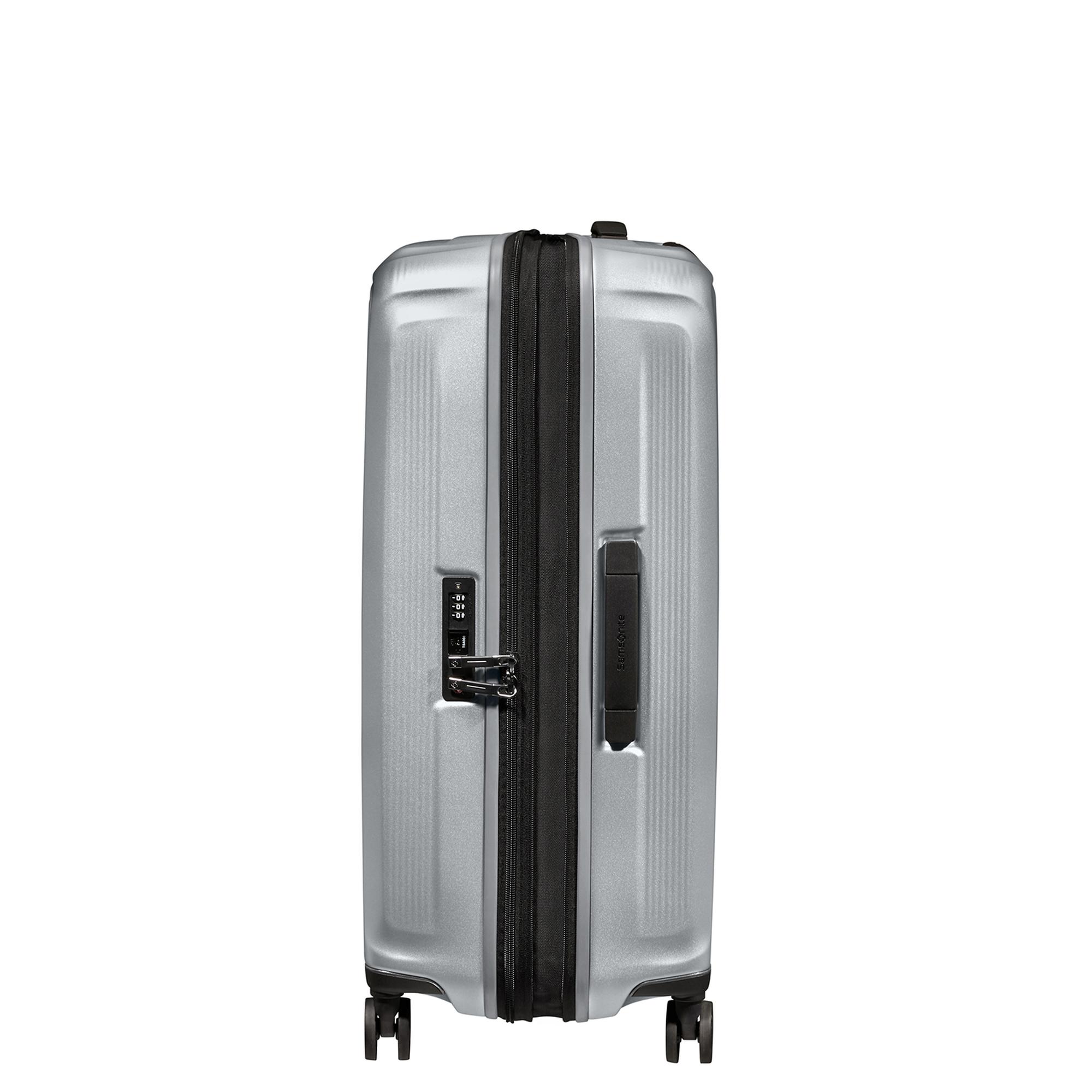 Samsonite Gri Spinner Nuon Körüklü 4 Tekerlekli 69 cm Orta Boy Valiz